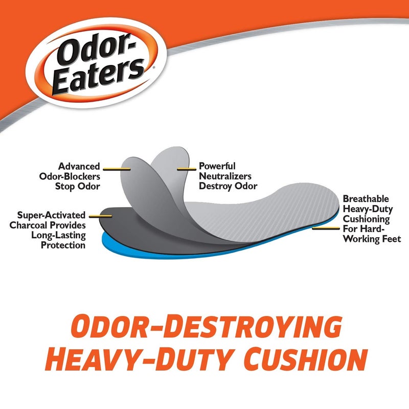 Odor-Eaters Ultra Durable, Heavy Duty Cushioning Insoles, 1 pair (Pack of 4) - Image 5